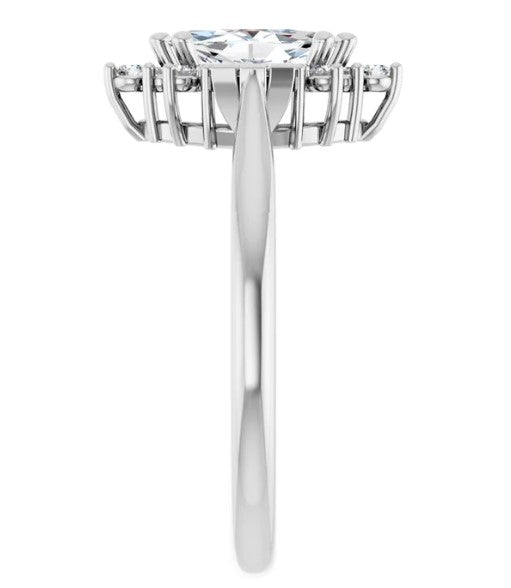 Marquise Natural Diamond Engagement Ring