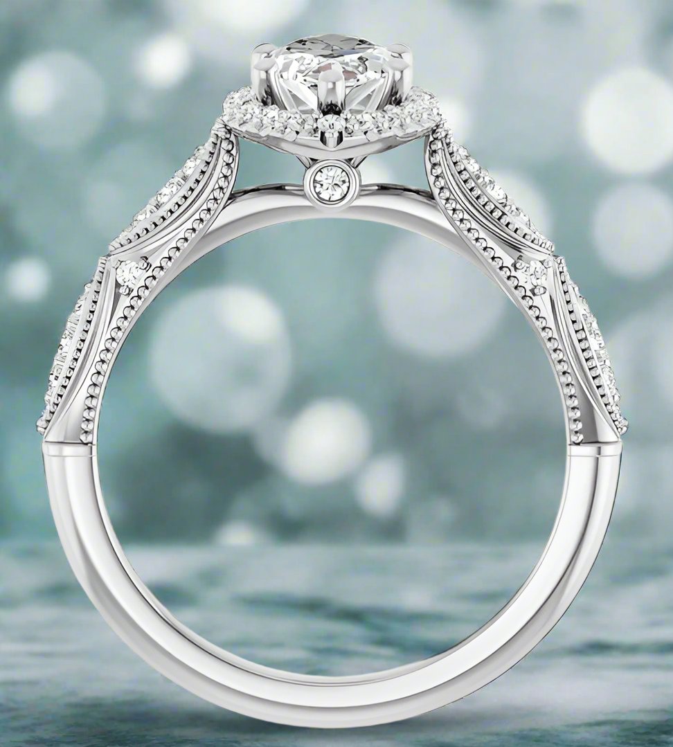 Marquise Vintage Inspired Engagement Ring