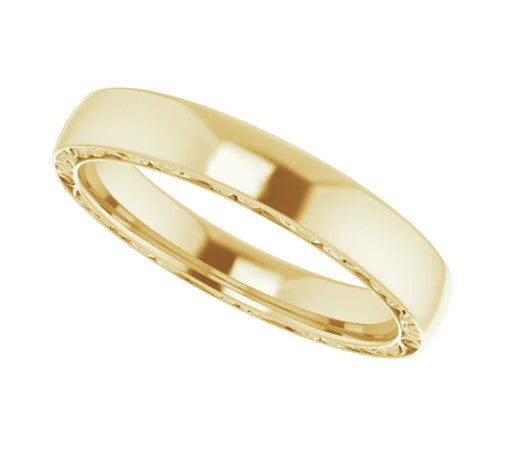 14K Yellow Gold Sculptural Band