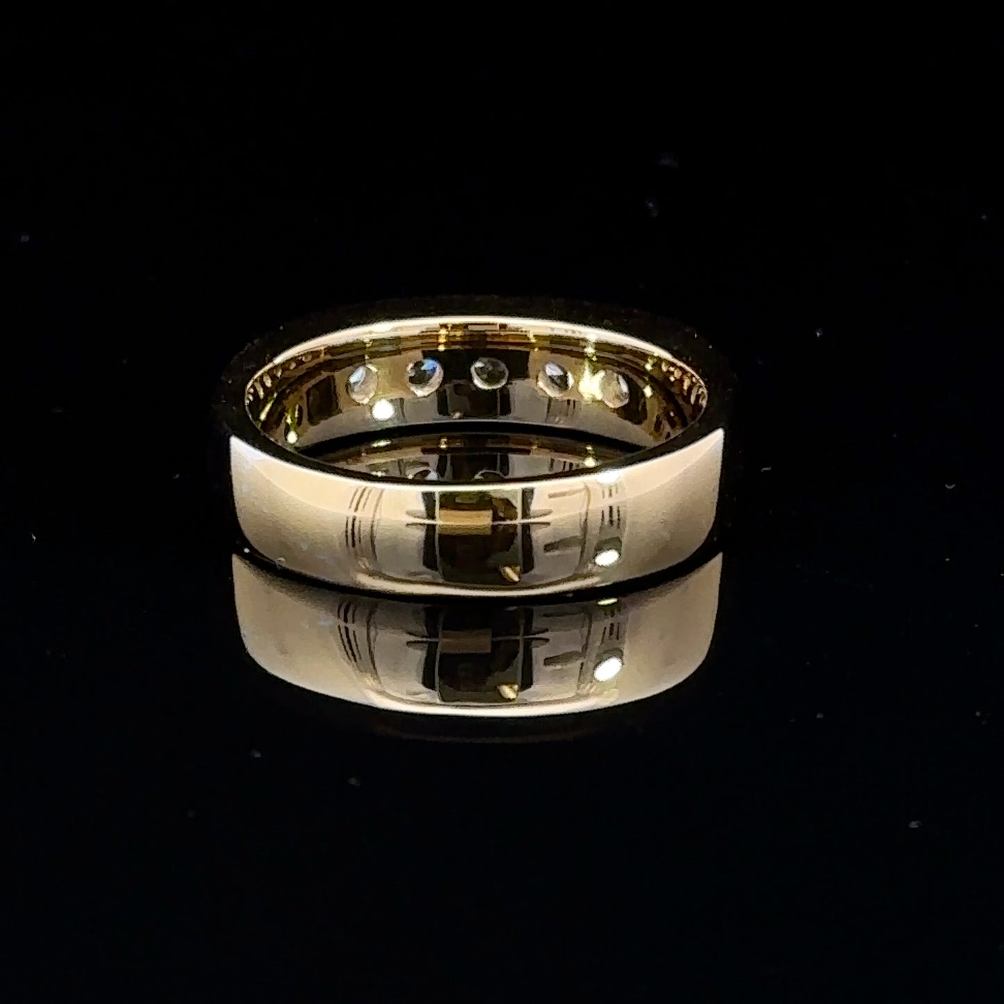 14K Yellow Gold Men's Diamond Ring