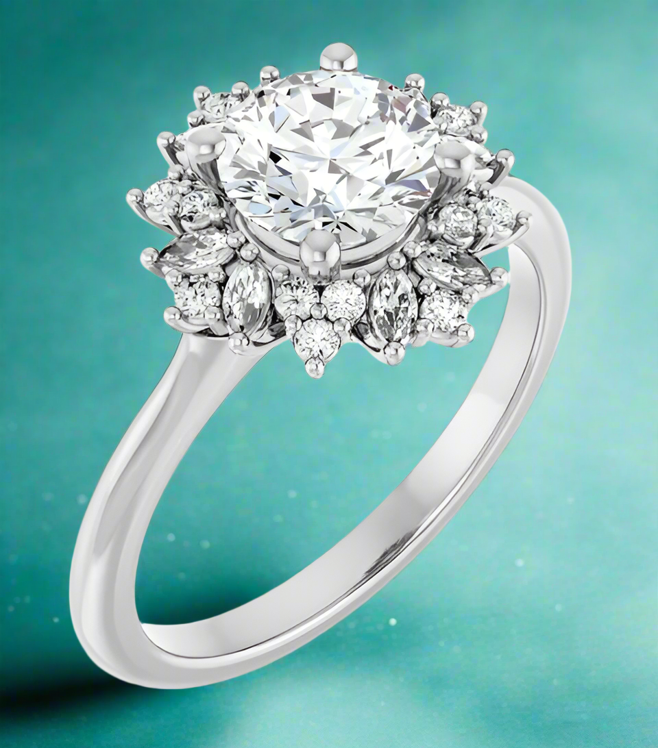 Halo Style Engagement Ring