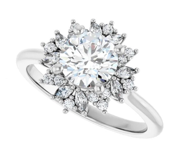 Halo Style Engagement Ring